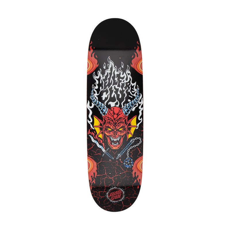 9.0in x 32.0in STRANGER THINGS HELLFIRE CLUB FLAMES  SKATEBOARD DECK