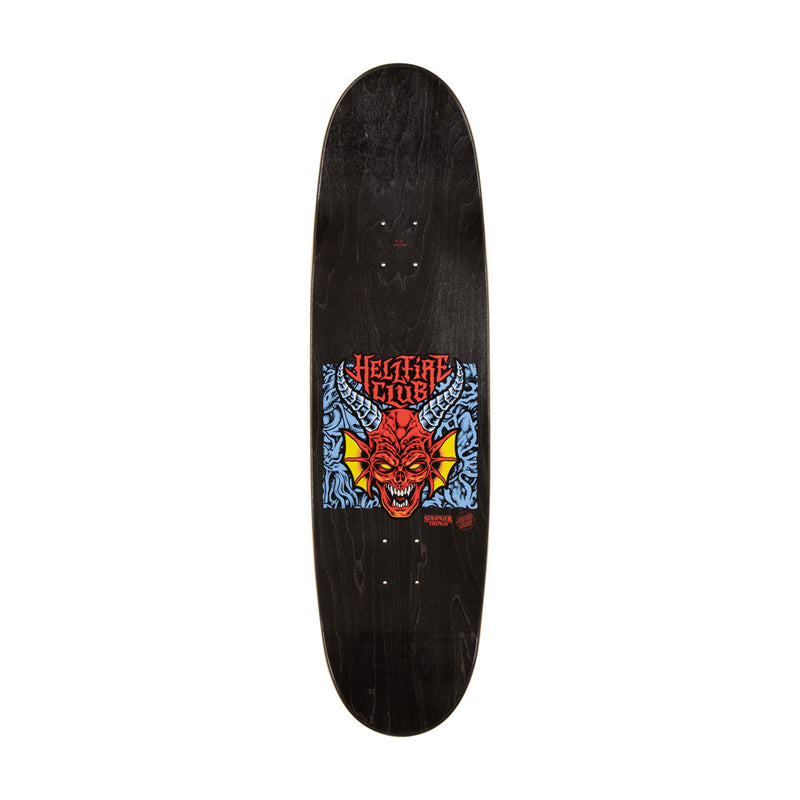 9.0in x 32.0in STRANGER THINGS HELLFIRE CLUB FLAMES  SKATEBOARD DECK