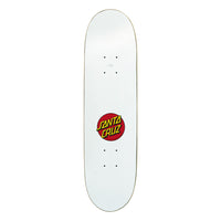 7.25in x 27.0in SCREAMING HAND WHITE  TEAM SKATEBOARD DECK