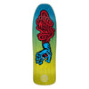 9.35in x 31.7in SPEED WHEELS VEIN HAND YELLOW/BLUE SKATEBOARD DECK