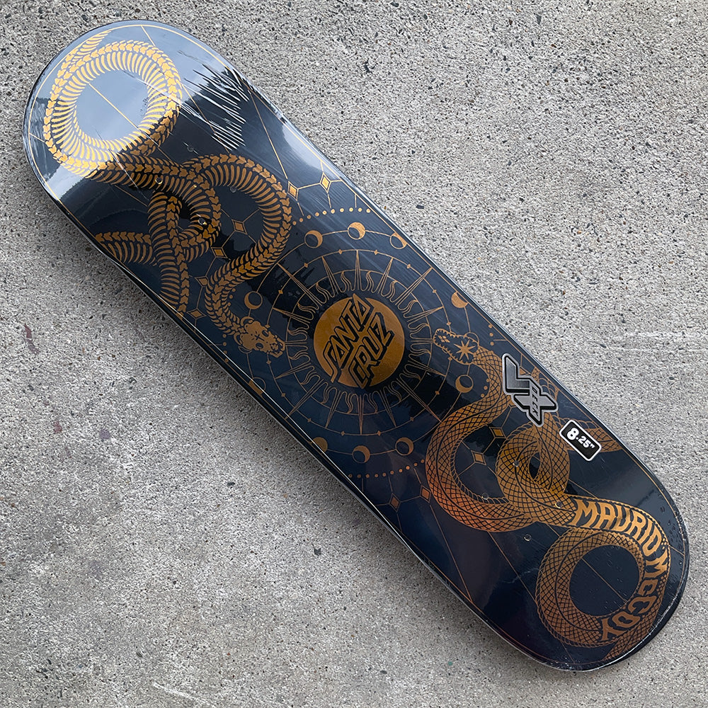 8.25in x 31.83in McCOY SNAKES TWIN VX SKATEBOARD DECK