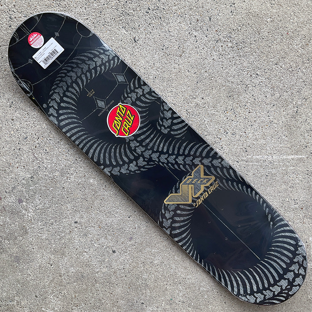 8.25in x 31.83in McCOY SNAKES TWIN VX SKATEBOARD DECK