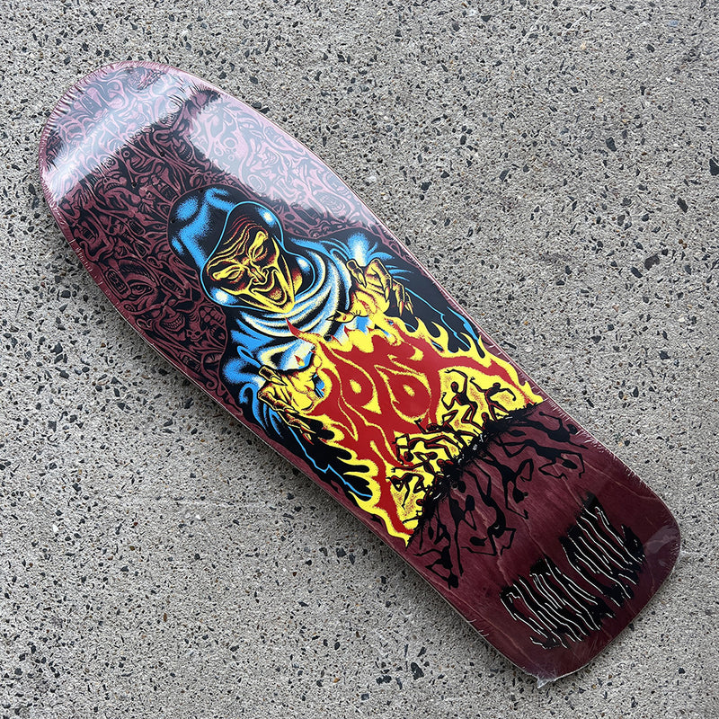 10.7in x 31.275in KNOX FIREPIT REISSUE SKATEBOARD DECK