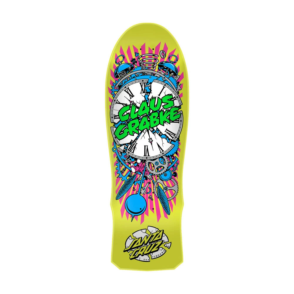 10.04in x 29.83in GRABKE EXPLODING CLOCK REISSUE SKATEBOARD DECK