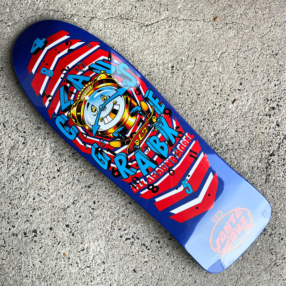 9.89in x 30.94in GRABKE ALL AROUND RE-ISSUE SKATEBOARD DECK
