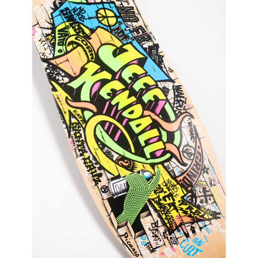9.69in x 29.85in KENDALL GRAFFITI RE-ISSUE SKATEBOARD DECK
