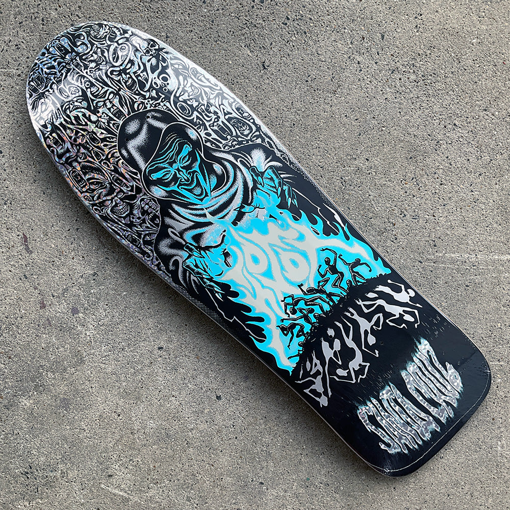 10.07in x 31.275in KNOX FIREPIT REISSUE SKATEBOARD DECK