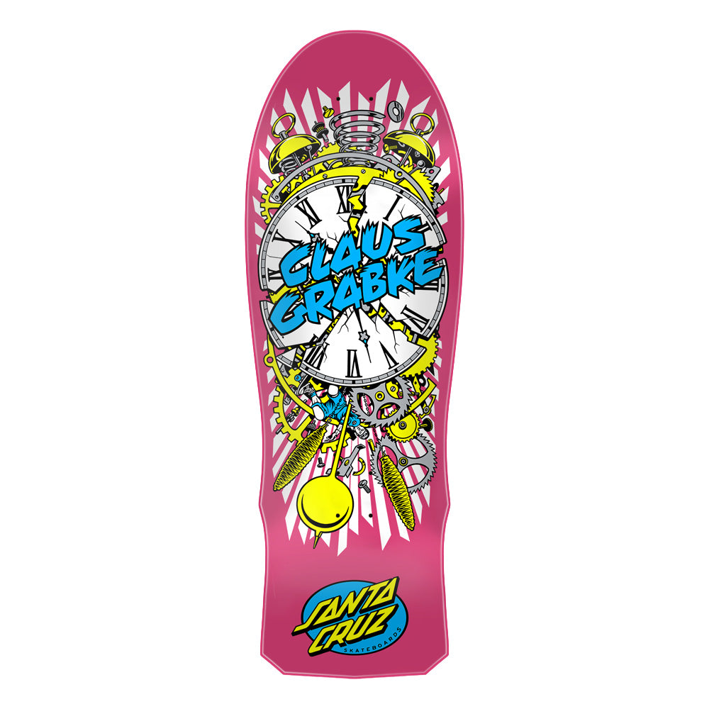 10.04in x 29.83in GRABKE EXPLODING CLOCK REISSUE SKATEBOARD DECK