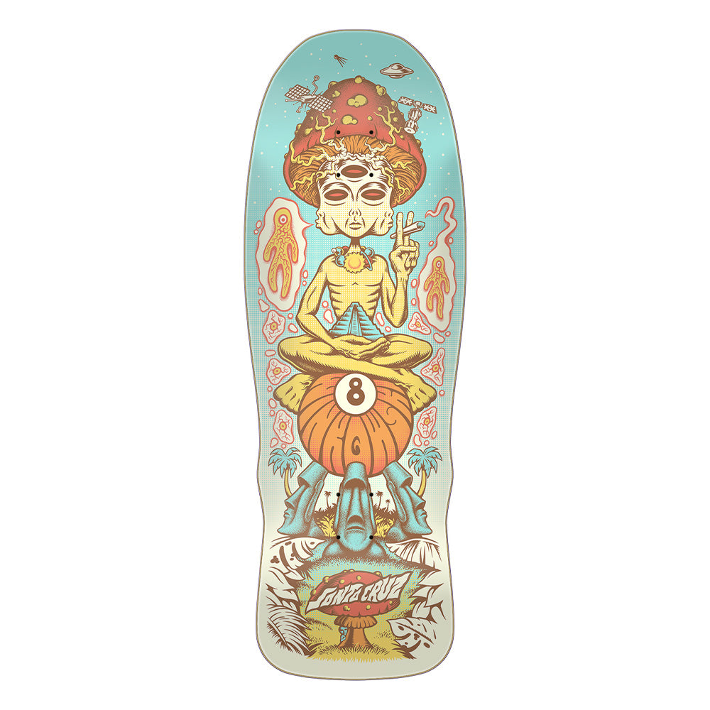 10.35in x 30.54in WINKOWSKI SPACED OUT SHAPED PRO SKATEBOARD DECK 