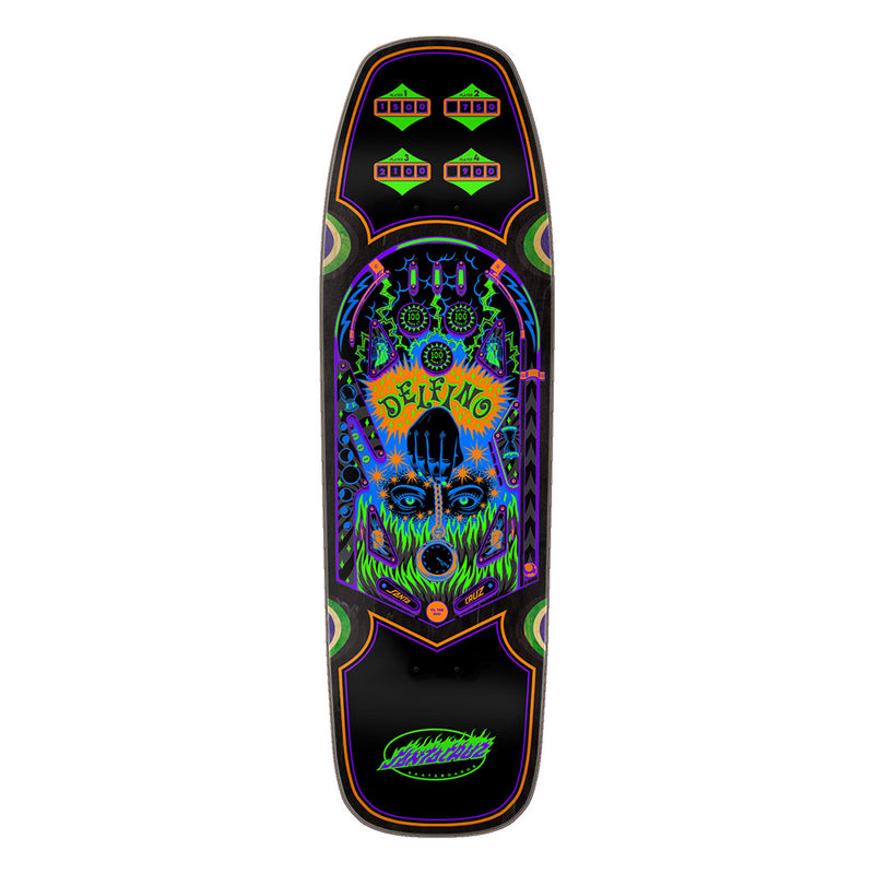 9.14in x 31.5in DELFINO PINBALL SHAPED PRO SKATEBOARD DECK