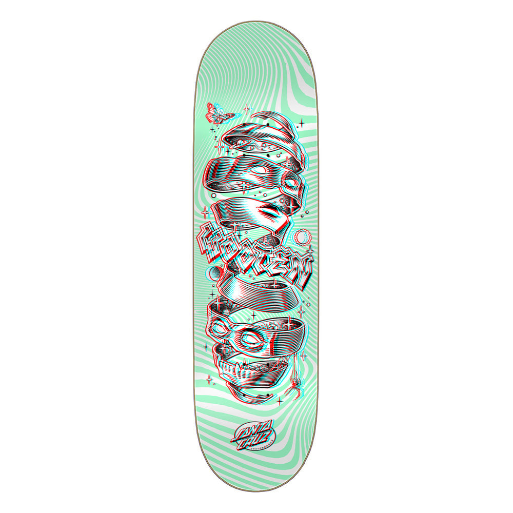 8.5in x 32.2in WOOTEN UNWOUND ANAGLYPH PRO SKATEBOARD DECK