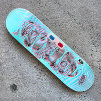 8.5in x 32.2in WOOTEN UNWOUND ANAGLYPH PRO SKATEBOARD DECK