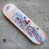 8.25in x 31.6in DELFINO UNWOUND ANAGLYPH PRO SKATEBOARD DECK