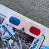 8.25in x 31.6in DELFINO UNWOUND ANAGLYPH PRO SKATEBOARD DECK