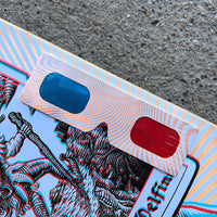 8.25in x 31.6in DELFINO UNWOUND ANAGLYPH PRO SKATEBOARD DECK