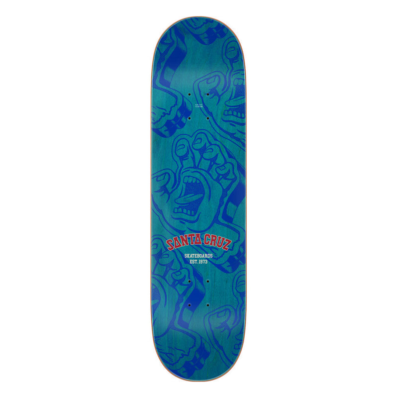 8.25in x 31.8in SCREAMING FOAM HAND BIRCH TEAM SKATEBOARD DECK