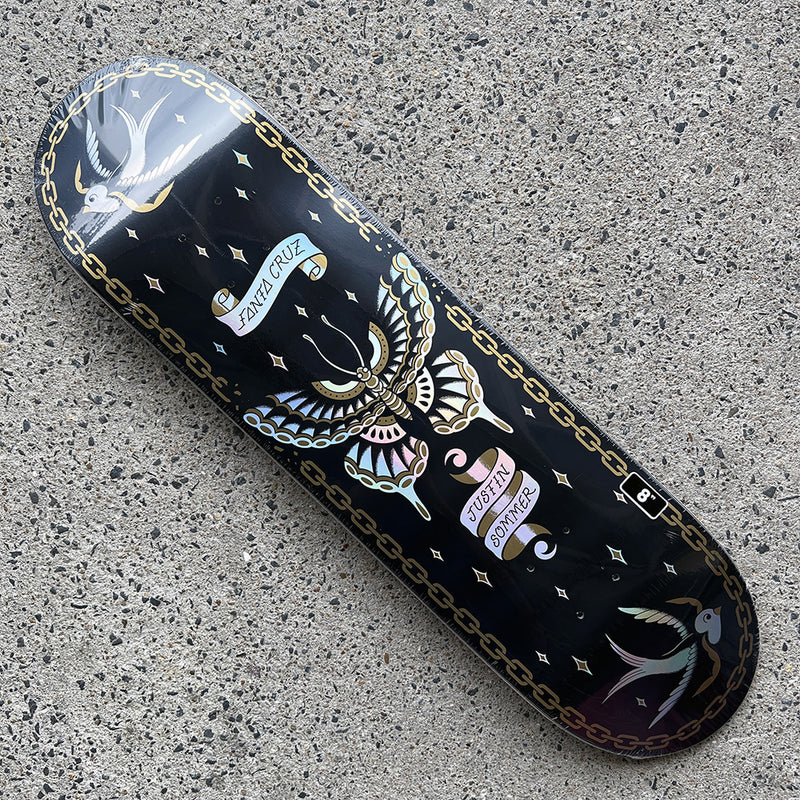 8.0in x 30.5in SOMMER BUTTERFLY PRO SKATEBOARD DECK