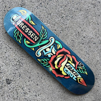 8.7in x 31.825in DRESSEN ROSE DAGGER PRO SKATEBOARD DECK