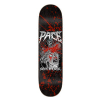 8.25in x 31.8in PACE CHAINSAW SKATEBOARD DECK