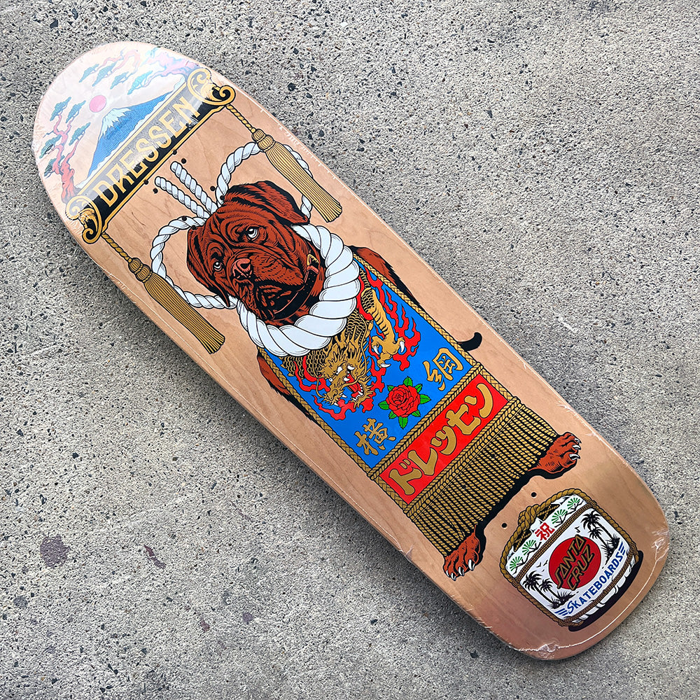 9.3in x 32.36in SUMO DOG SHAPED PRO SKATEBOARD DECK