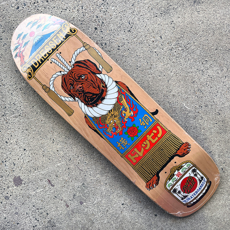 9.3in x 32.36in SUMO DOG SHAPED PRO SKATEBOARD DECK