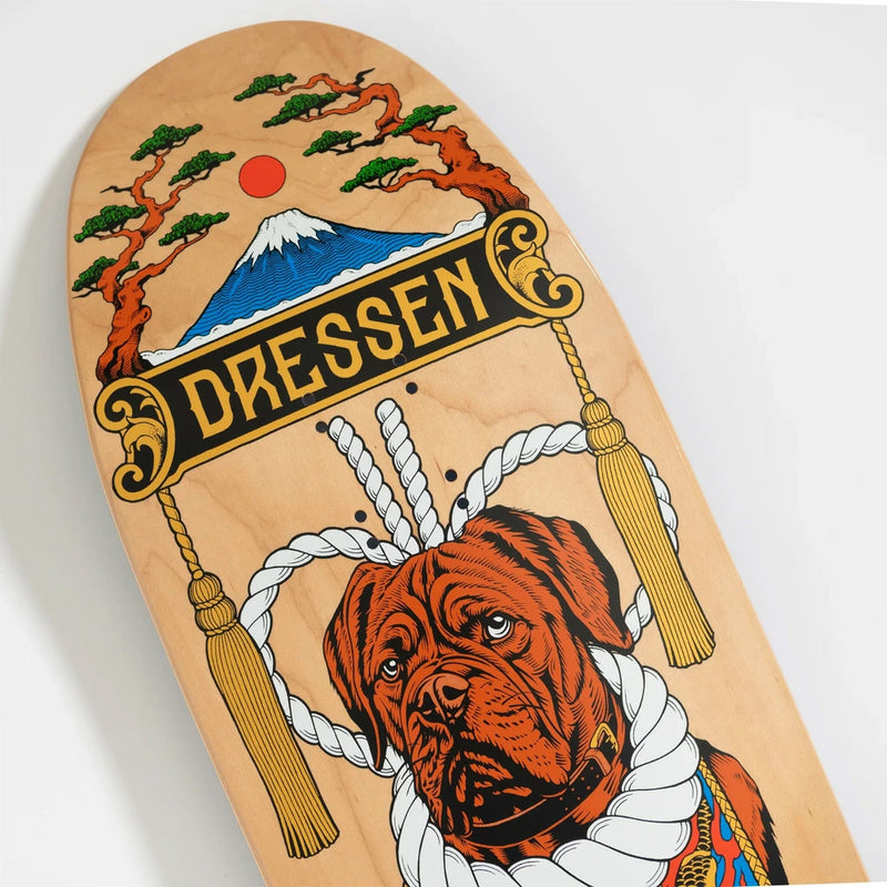 9.3in x 32.36in SUMO DOG SHAPED PRO SKATEBOARD DECK