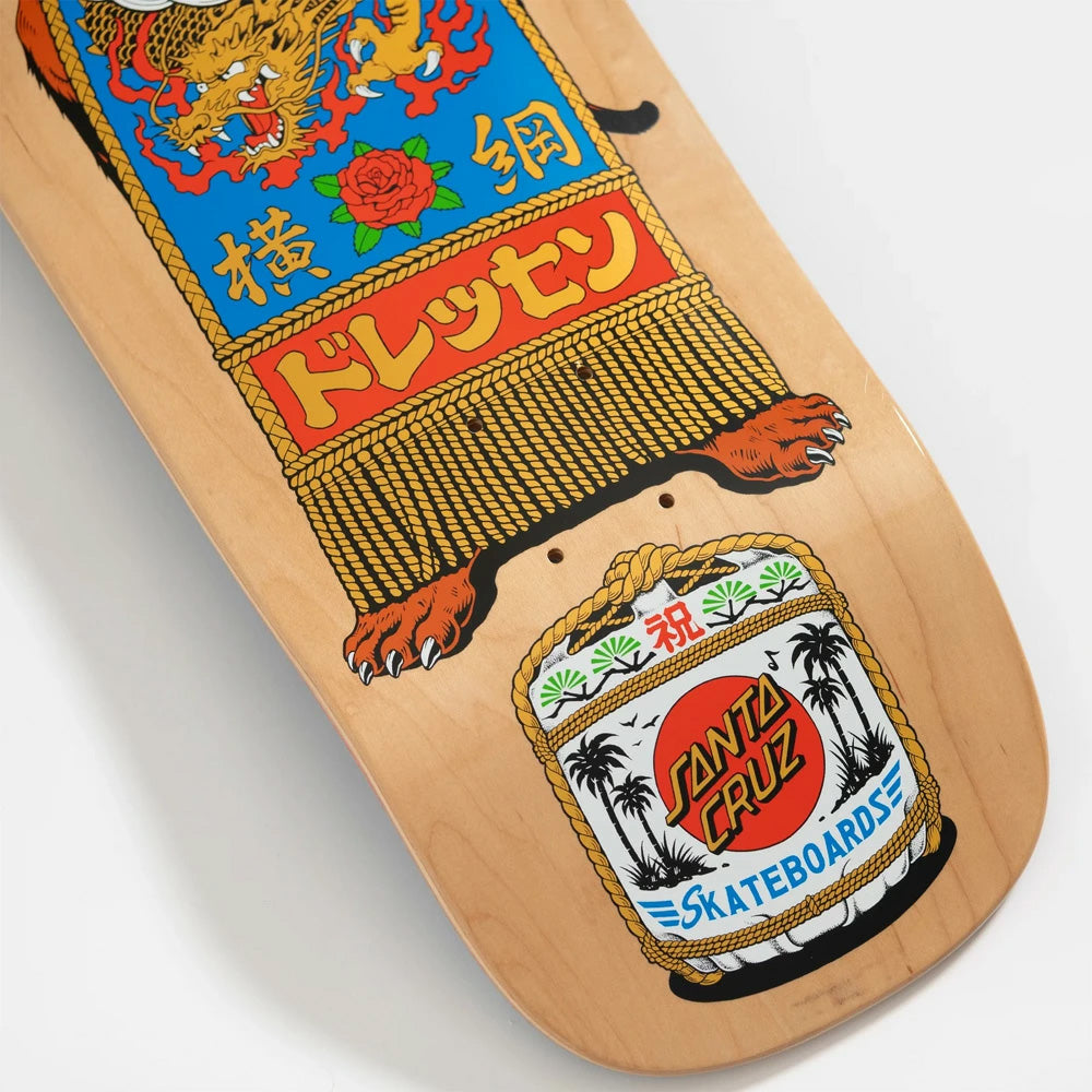 9.3in x 32.36in SUMO DOG SHAPED PRO SKATEBOARD DECK