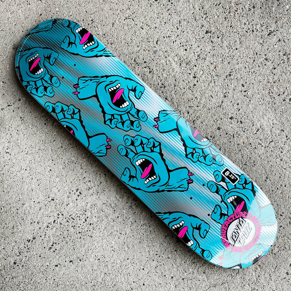 8.25in x 31.8in HANDS ALL OVER BIRCH SKATEBOARD DECK