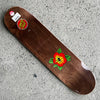 8.0in x 31.6in SCREAMING HIBISCUS BIRCH SKATEBOARD DECK
