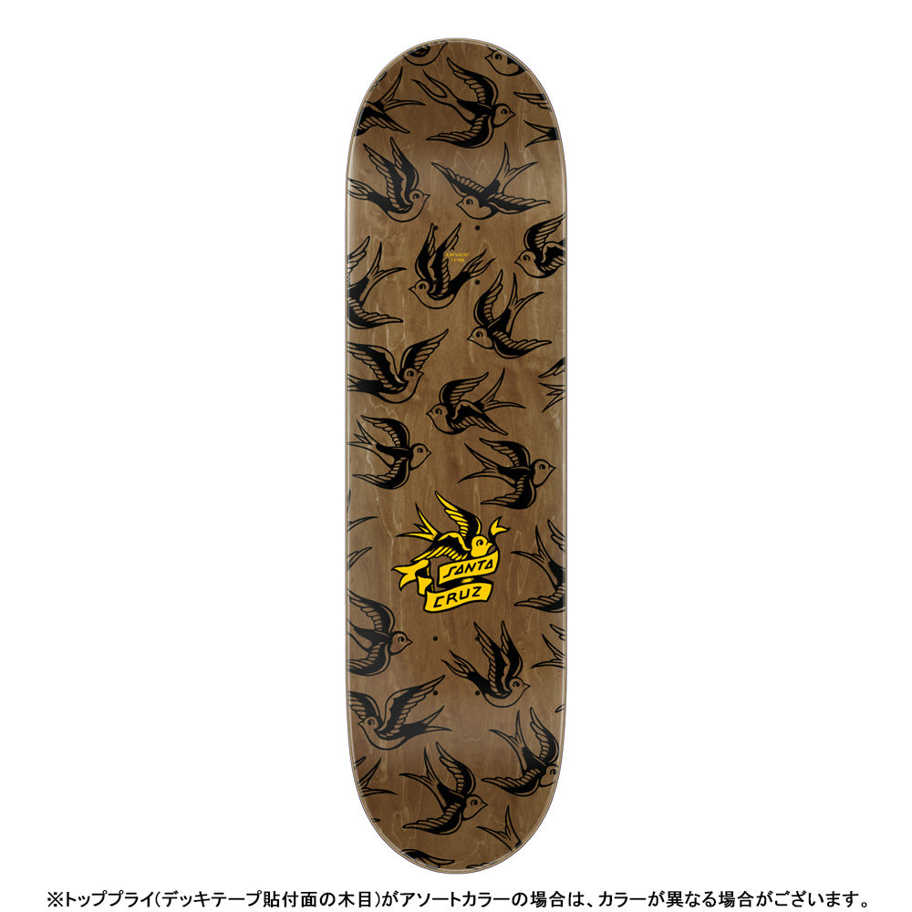 8.0in x 30.5in SOMMER SPARROWS PRO SKATEBOARD DECK