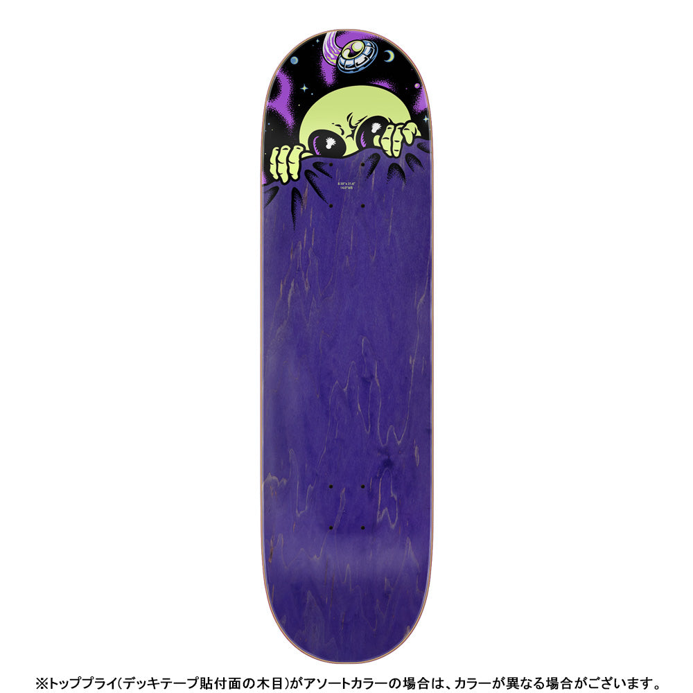 8.5in x 31.6in KNIBBS INVASION HAND PRO SKATEBOARD DECK