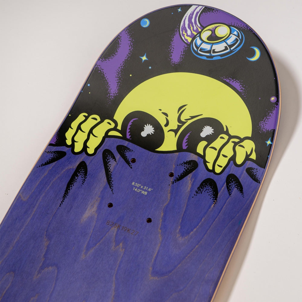 8.5in x 31.6in KNIBBS INVASION HAND PRO SKATEBOARD DECK