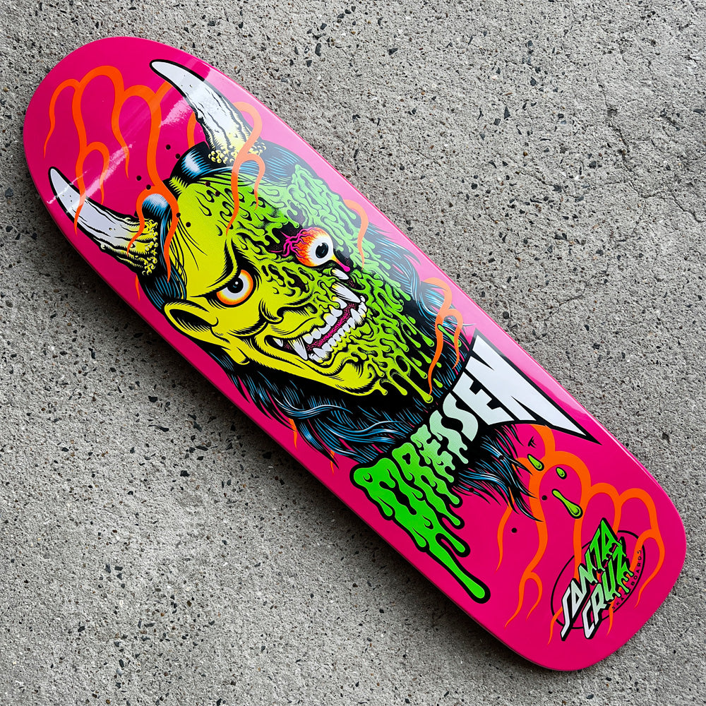 9.3in x 32.36in DRESSEN HANNYA MASK PRO SKATEBOARD DECK