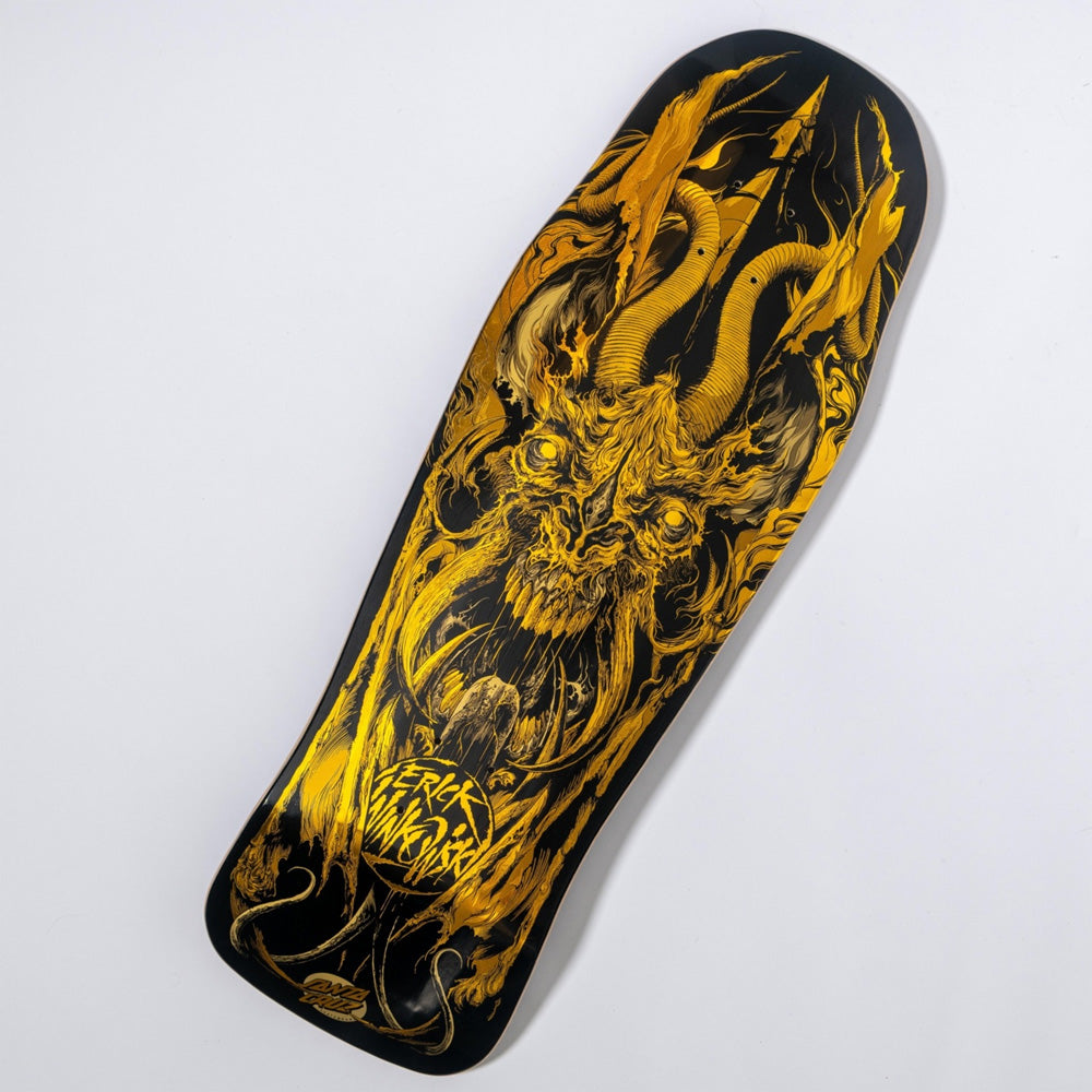 10.34in x 30.54in WINKOWSKI PRIMEVAL GOLD PRO SKATEBOARD DECK