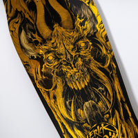 10.34in x 30.54in WINKOWSKI PRIMEVAL GOLD PRO SKATEBOARD DECK