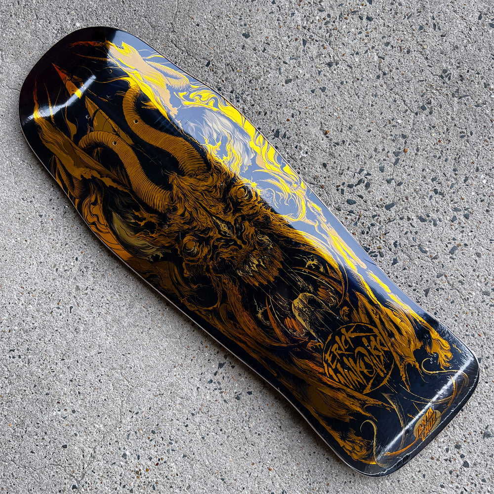 10.34in x 30.54in WINKOWSKI PRIMEVAL GOLD PRO SKATEBOARD DECK
