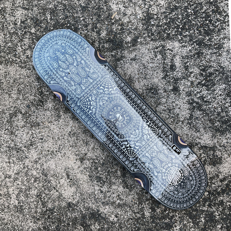 8.25in x 31.6in DELFINO BANDANA PRO SKATEBOARD DECK