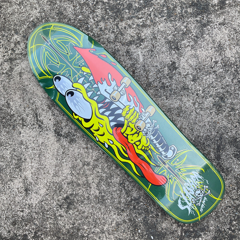 9.23in x 31.67in MEEK PINSTRIPE SLASHER PRO SKATEBOARD DECK