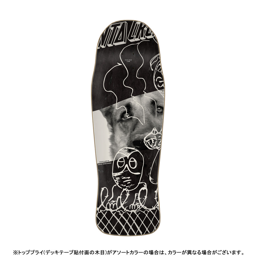 10.34in x 30.54in WINKOWSKI TRIBUTE PRO SKATEBOARD DECK