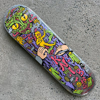 8.5in x 31.6in KNIBBS REPTILIAN PRO SKATEBOARD DECK