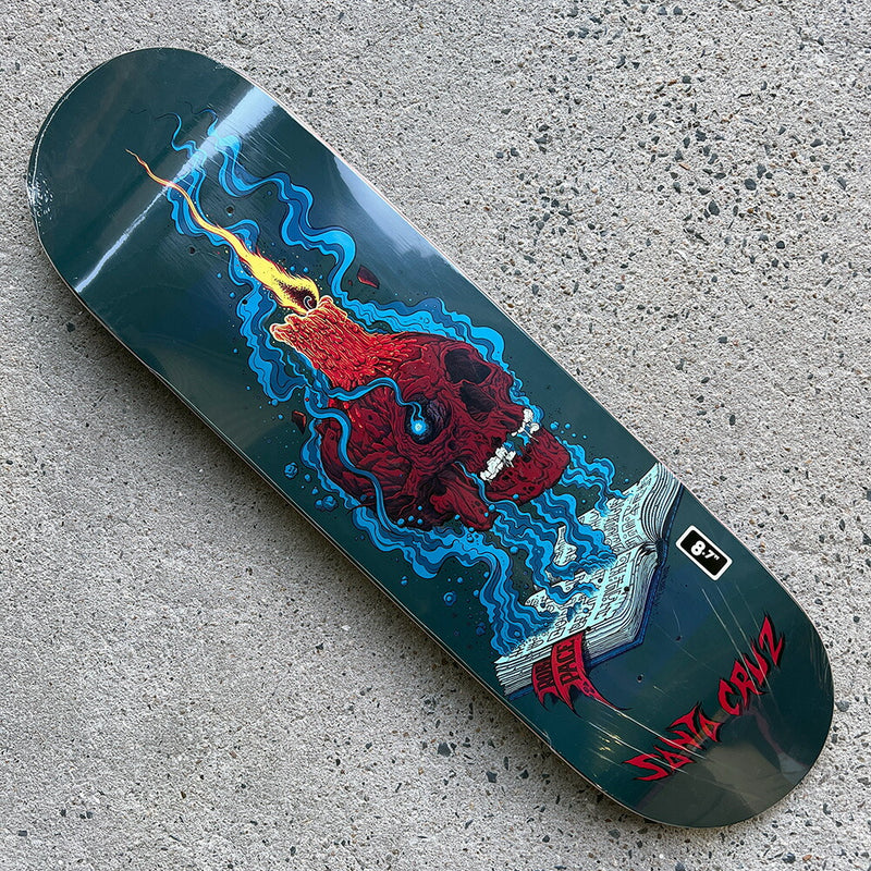 8.7in x 31.825in PACE NECROMANCER SKATEBOARD DECK
