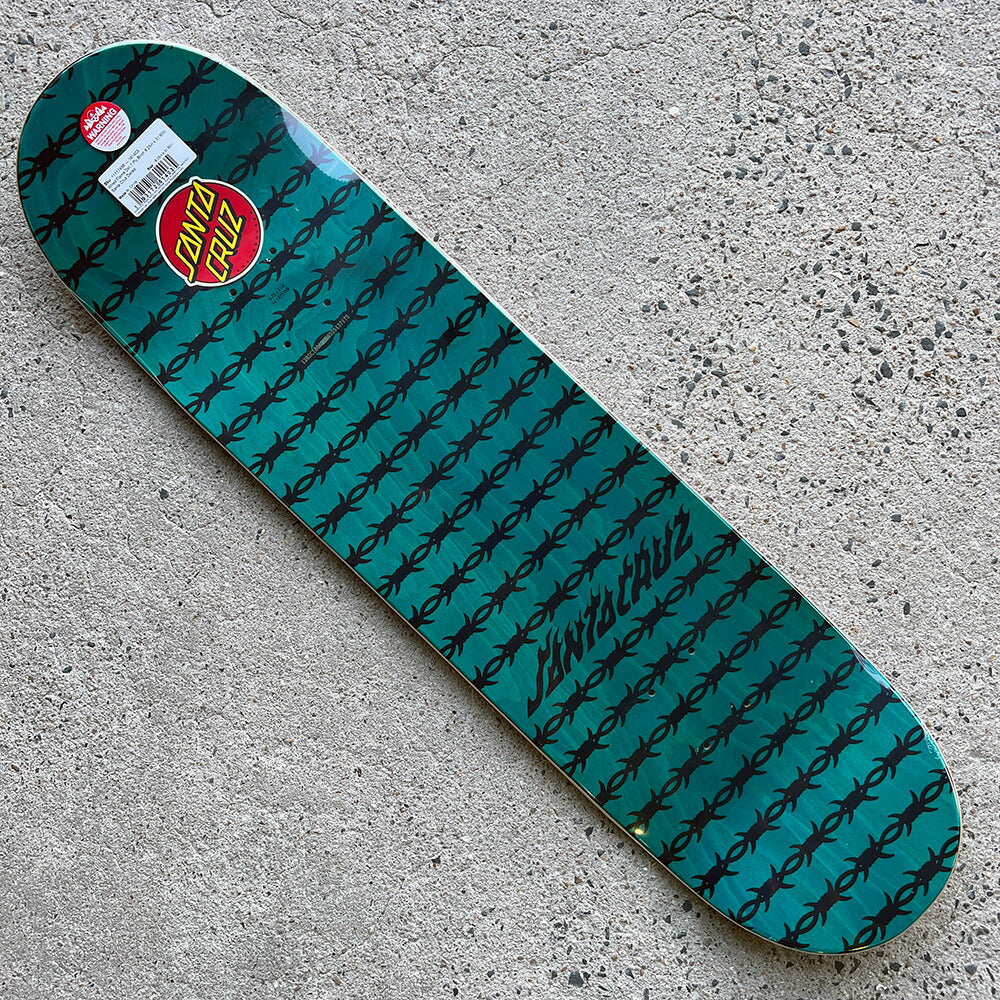 8.25in x 31.8in WIRED FLAME DOT BIRCH SKATEBOARD DECK