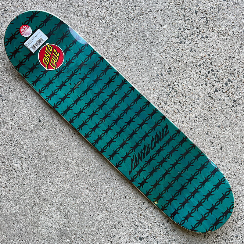 8.25in x 31.8in WIRED FLAME DOT BIRCH SKATEBOARD DECK