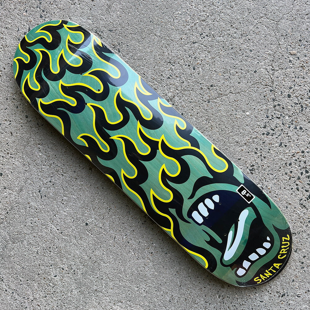 8.5in x 32.2in SCREAMING FLAME BIRCH SKATEBOARD DECK