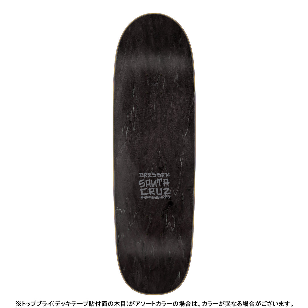 9.25in x 31.95in DRESSEN SKULL ROSE PRO SKATEBOARD DECK