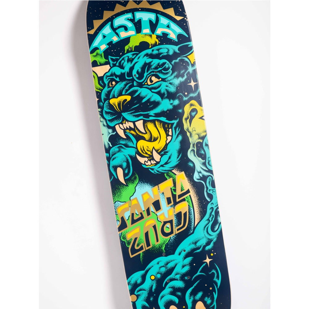 8.2in x 31.6in ASTA SPACE CAT TWIN SKATEBOARD DECK