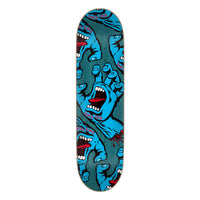 8.25in x 31.83in CROWDED HAND SKATEBOARD DECK