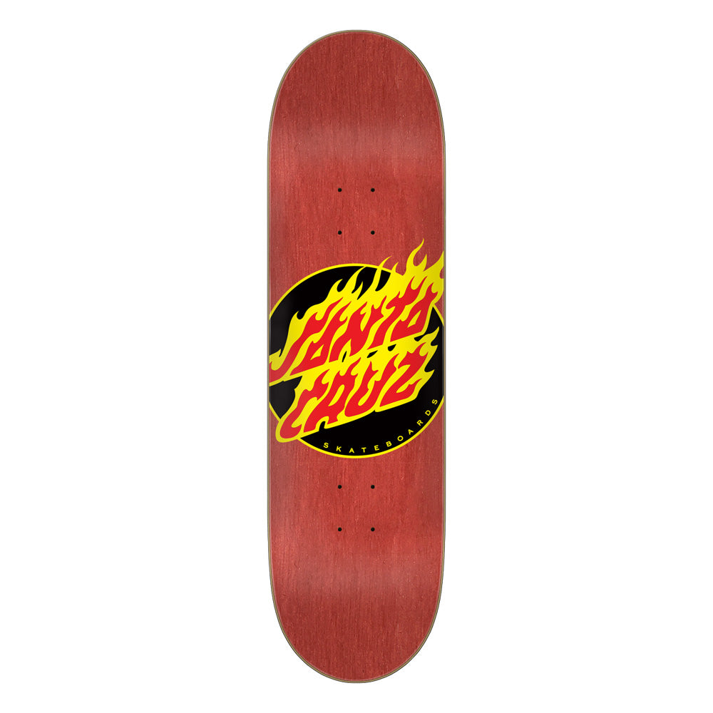 7.25in x 27.0in FLAME DOT TEAM SKATEBOARD DECK