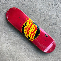 7.25in x 27.0in FLAME DOT TEAM SKATEBOARD DECK