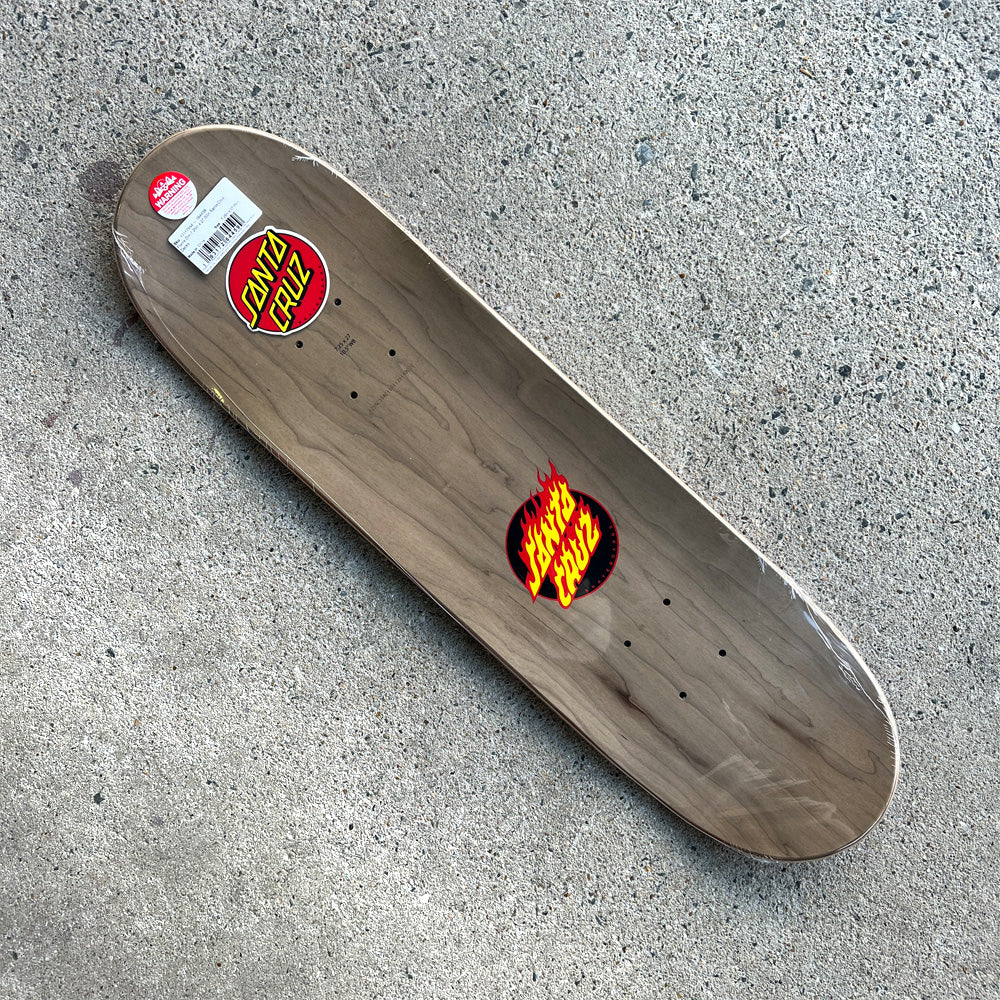 7.25in x 27.0in FLAME DOT TEAM SKATEBOARD DECK
